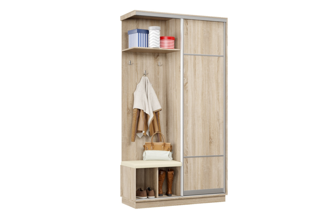 Прихожие, Прихожая Премьер 02 Лайт Мини 08 Левая Мягкая