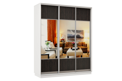 Шкаф-купе Премьер Лайт 33 (05;05;05) трехдверный