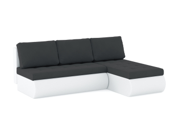 Диван-кровать угловой Кормак без подлокотников, велюр /кож.зам