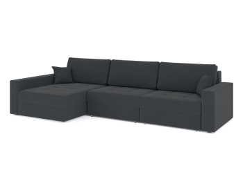 Диван-кровать угловой Брест 3 секции еврокнижка, велюр