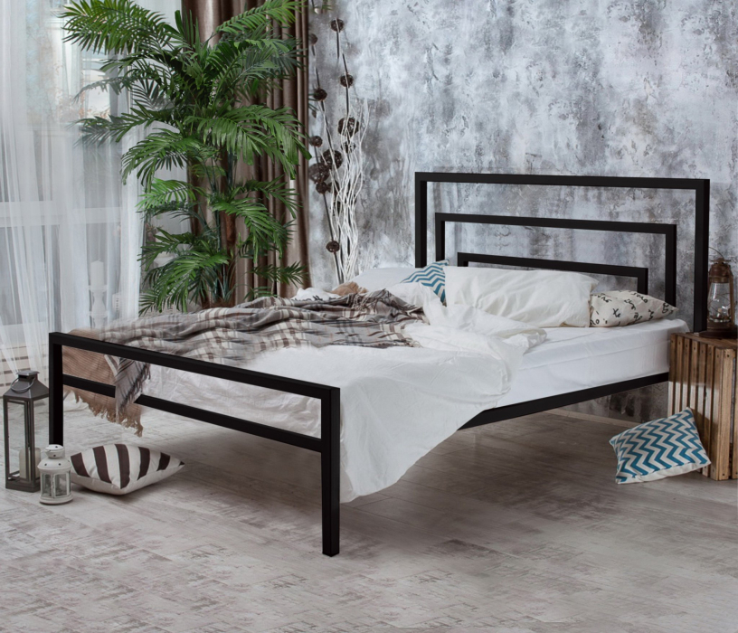 Кровати 160 см, Металлическая кровать Атланта 1.6