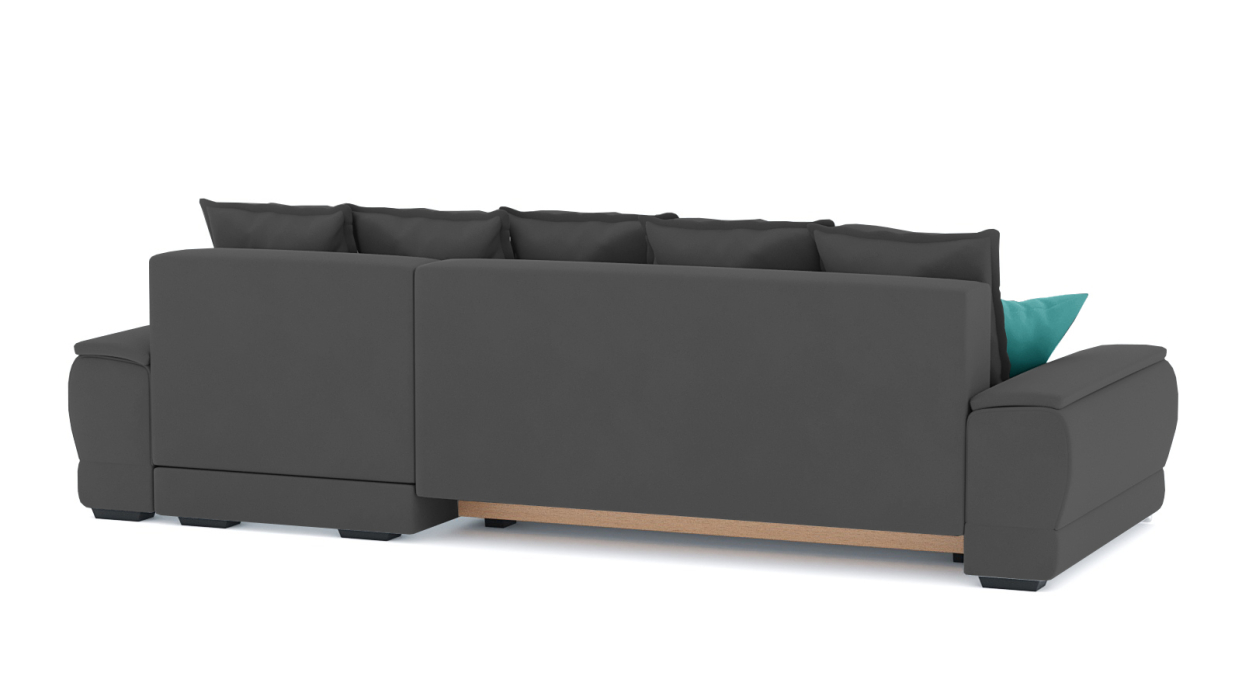 Гостиная, Диван-кровать угловой Нордвикс ПБ, велюр