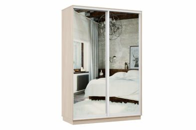 Шкаф-купе Премьер 02 ясень шимо светлый