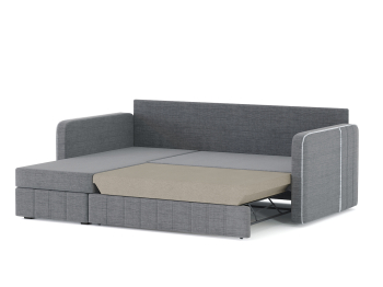 Диван-кровать угловой Cлим дельфин, рогожка