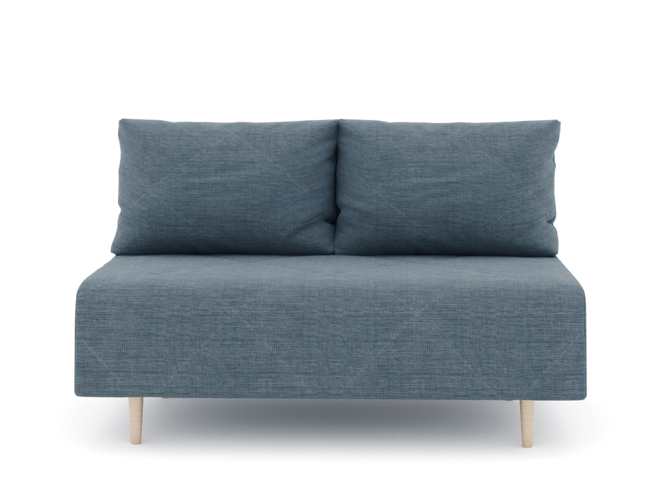 Диваны прямые кухонные, Диван прямой нераскладной Милли мини 2-х  местный без подлокотников, рогожка