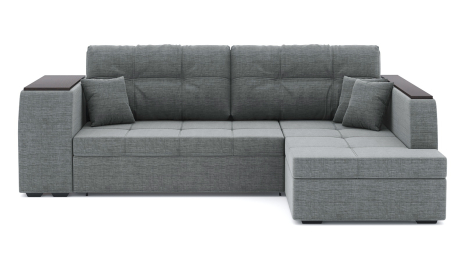 Диван-кровать угловой Брюссель дельфин, рогожка