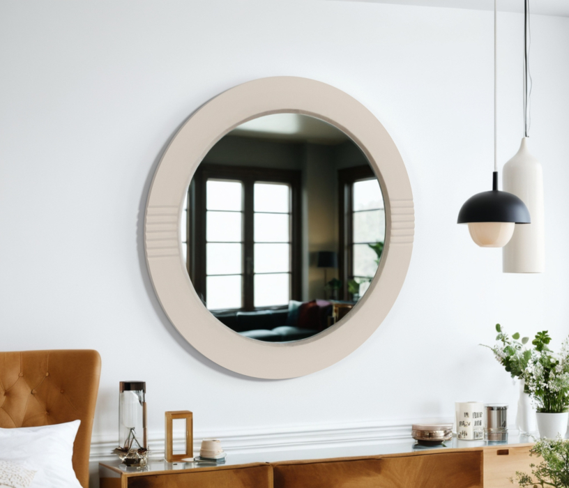 Зеркала в спальню, Зеркало Турин СБ-3573 МДФ Кашемир