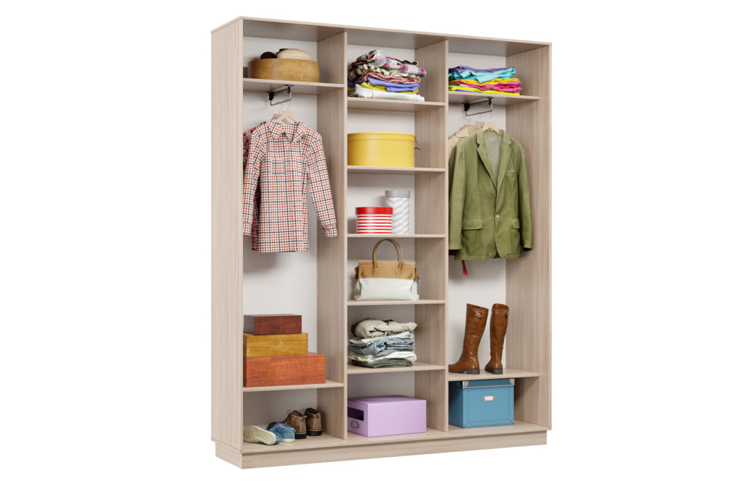 Шкафы-купе 3-х дверные, Шкаф-купе Премьер Лайт 27 (01;01;01) трехдверный