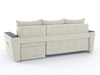 Диван-кровать угловой Дубай Майами еврокнижка трехсекционная, рогожка