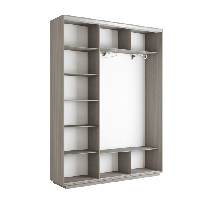 Шкафы-купе 3-х дверные, Шкаф-купе Экспресс 3-х дверный Фотопечать Ленты Стекла 180х45х220