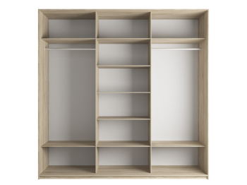 Шкаф-купе Эста 3-х дверный ДСП/Стекла фисташка/Доводчик 270х66х240