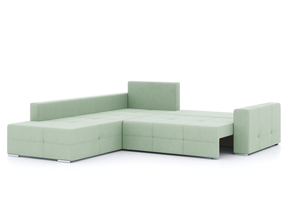 Диваны угловые в гостиную, Диван-кровать угловой Леос НПБ, велюр