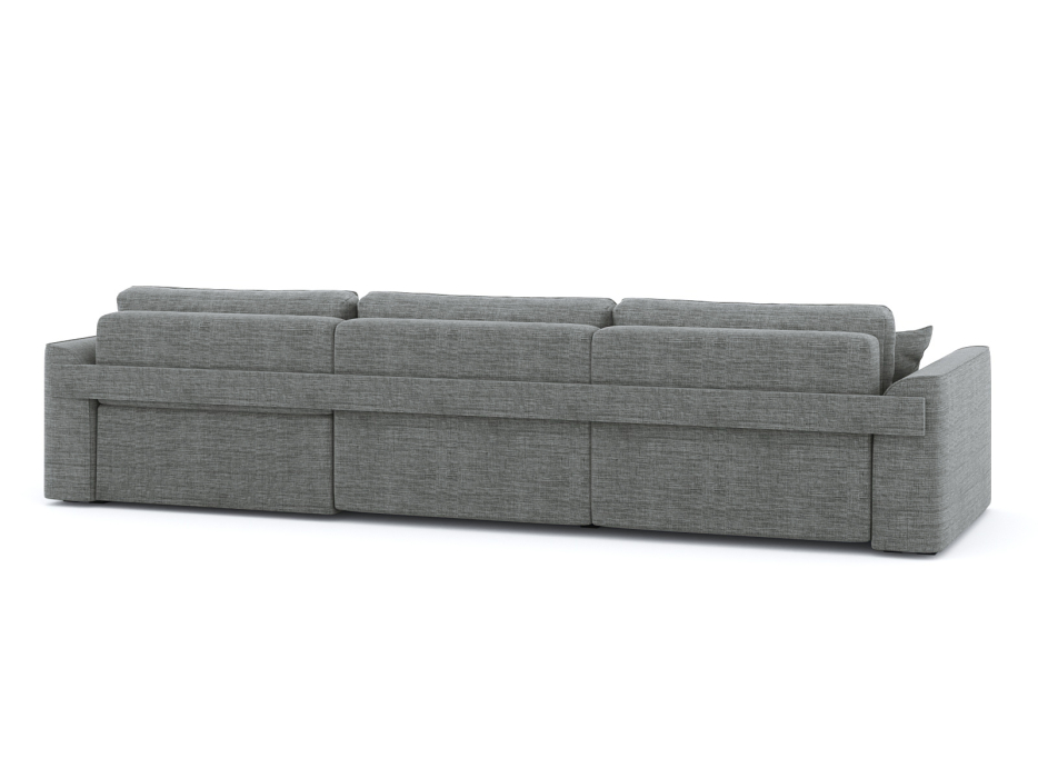 Диваны угловые в гостиную, Диван-кровать угловой Рафаэль 3 секции еврокнижка НПБ, рогожка Люкс