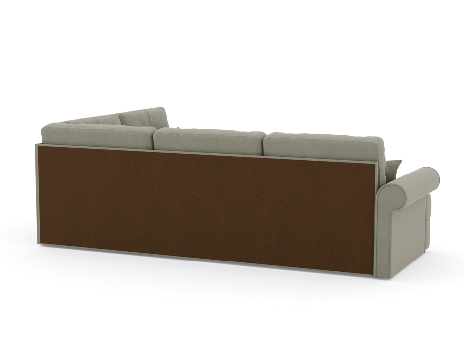 Диваны угловые в гостиную, Диван-кровать угловой Мирта дельфин, велюр