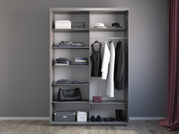 Шкаф-купе Экспресс 2-х дверный Фотопечать Шары Стекла 140х60х220