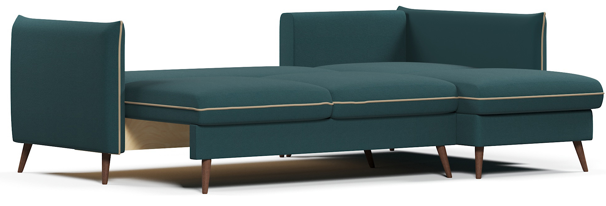 Диваны угловые, Диван угловой Пекин еврокнижка, велюр