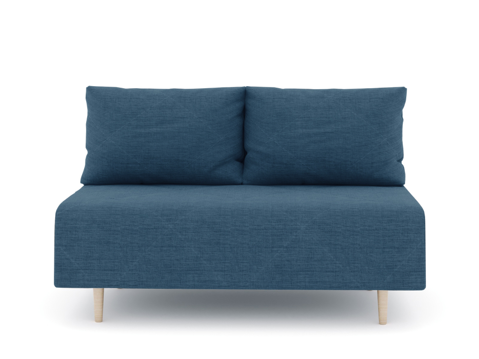 Дизайнерские диваны для гостиной, Диван прямой нераскладной Милли мини 2-х  местный без подлокотников, рогожка Люкс