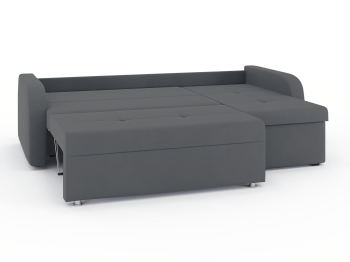 Диван-кровать угловой Мини Люкс трехсекционная еврокнижка, велюр