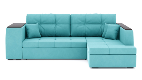 Диван-кровать угловой Брюссель дельфин, велюр