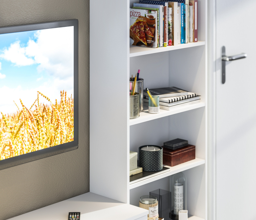 Стеллажи, Стеллаж Терра (Лофт) СБ-2963 Белый