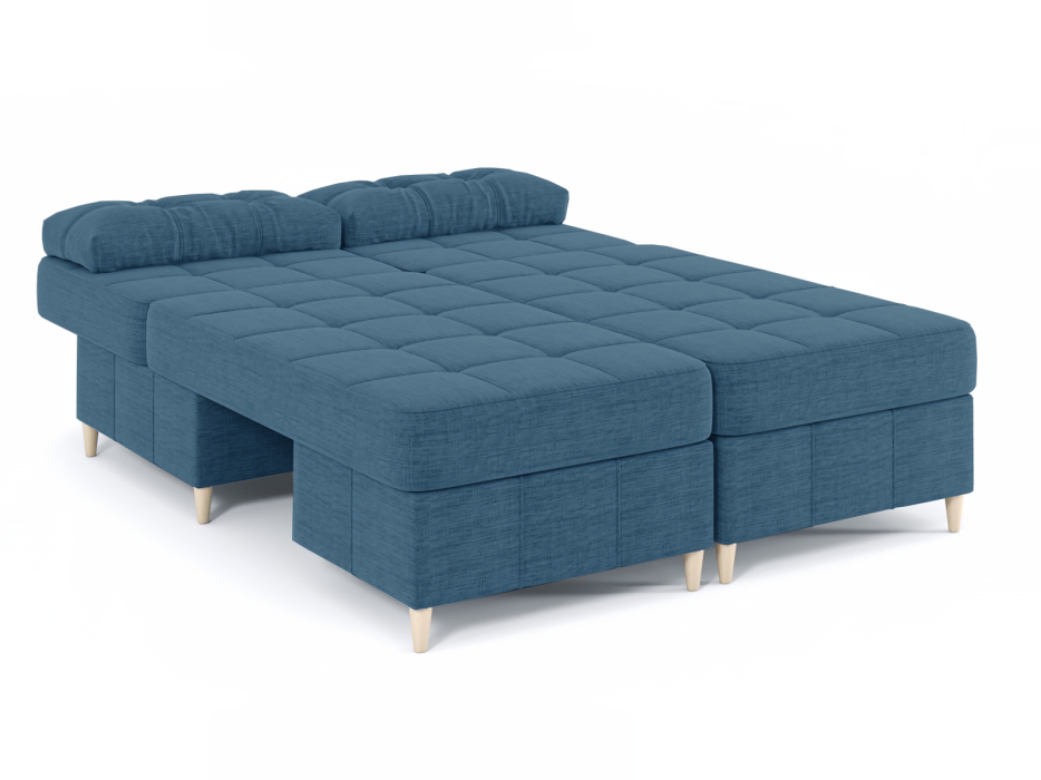 Диваны угловые в гостиную, Диван-кровать угловой Оливер Люкс 2 еврокнижка-трансформер, рогожка Люкс