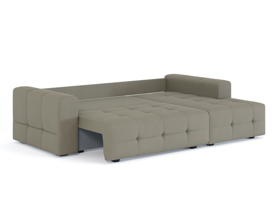 Диваны угловые в гостиную, Диван-кровать угловой Прадо, еврокнижка, велюр