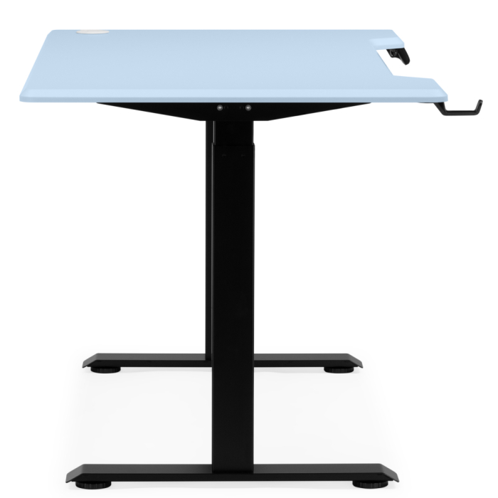 Прямые компьютерные столы, Компьютерный стол Маркос с механизмом подъема 140х80, черный