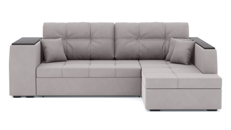 Диван-кровать угловой Брюссель дельфин, велюр