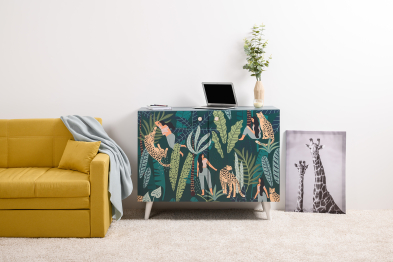 Комод Либера 16.230.01, бензин, белый шагрень