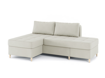 Диван-кровать угловой Оливер 2 еврокнижка-трансформер, велюр