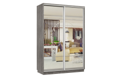 Шкафы-купе, Шкаф-купе Премьер Лайт 11 (11;11) двухдверный