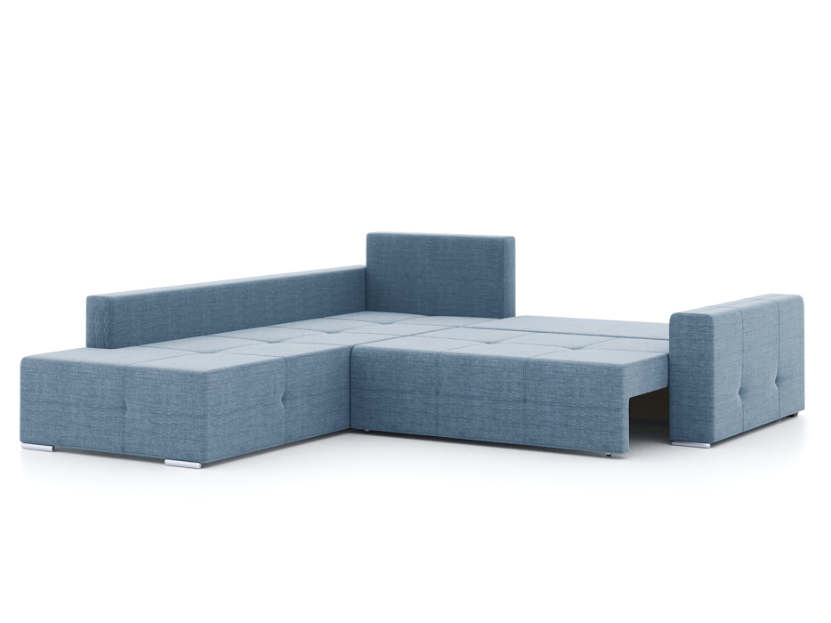 Диваны угловые в гостиную, Диван-кровать угловой Леос НПБ, рогожка Люкс