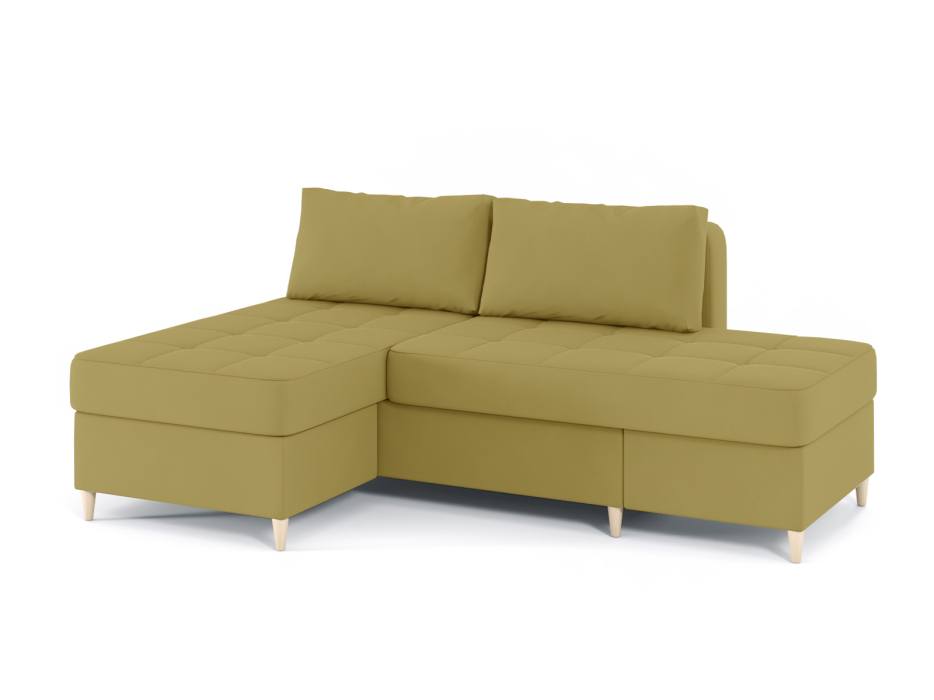 Диваны угловые в гостиную, Диван-кровать угловой Оливер 2 еврокнижка-трансформер, велюр