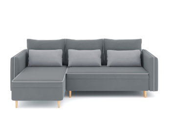 Диван-кровать угловой Рон еврокнижка-пантограф, велюр