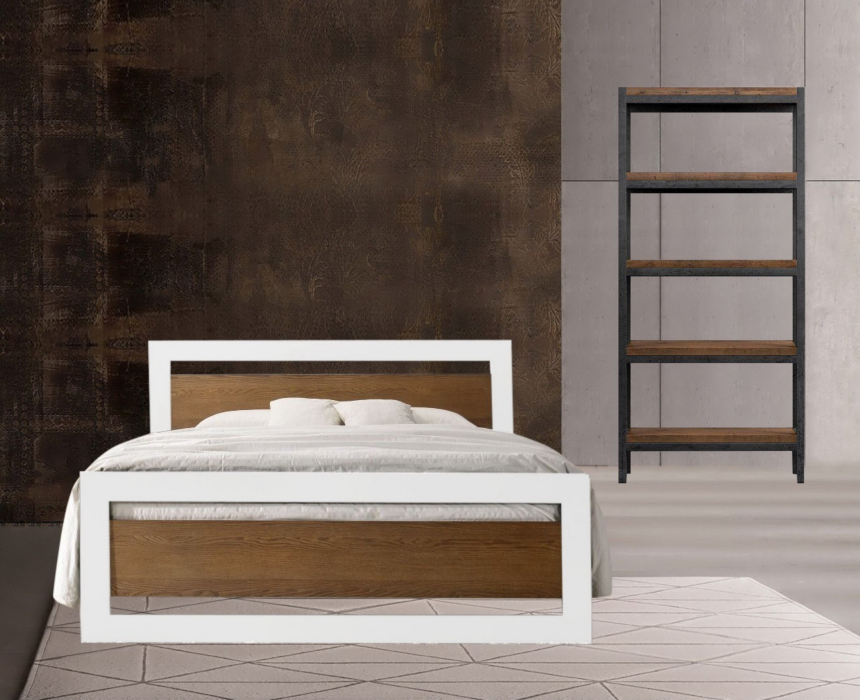 Кровати 90 см, Кровать в стиле лофт Чарльстон 0.9