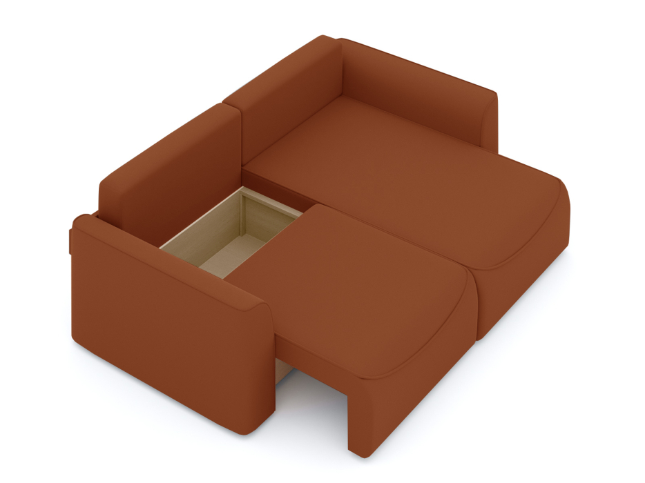 Мягкая мебель, Диван-кровать угловой Рафаэль еврокнижка НПБ, велюр