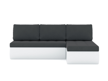 Диван-кровать угловой Кормак без подлокотников, велюр /кож.зам