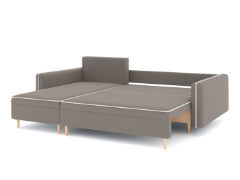 Диван-кровать угловой Рон еврокнижка-пантограф, велюр