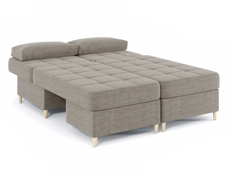 Диваны угловые в гостиную, Диван-кровать угловой Оливер 2 еврокнижка-трансформер, рогожка Люкс