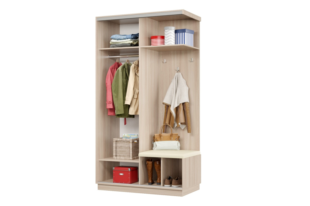 Прихожие, Прихожая Премьер 04 Лайт Мини 11 Правая Мягкая