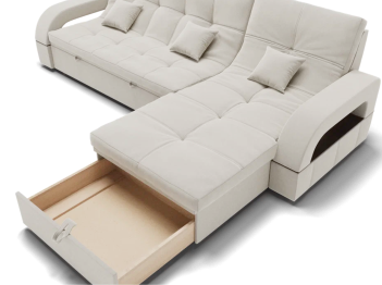 Модульный диван Майами-2,микровелюр,антивандальная ткань,венеция