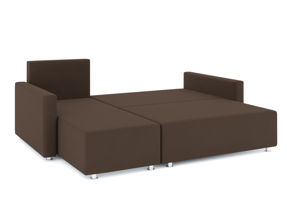 Диваны угловые в гостиную, Диван-кровать угловой Челси еврокнижка, велюр