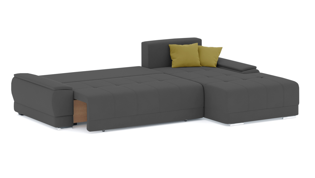 Гостиная, Диван-кровать угловой Нордвикс ПБ, велюр