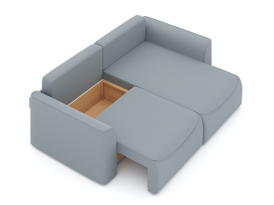 Мягкая мебель, Диван-кровать угловой Рафаэль еврокнижка НПБ, велюр