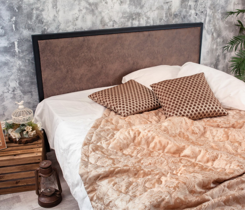 Кровати 160х200, Кровать в стиле лофт Лоренцо 1.6 (Черный)