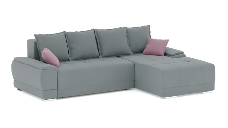 Диван-кровать угловой Нордвикс Мини, велюр