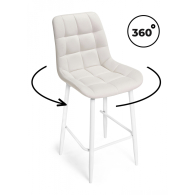 Стулья, Полубарный стул Алст К крутящийся (белые ноги)