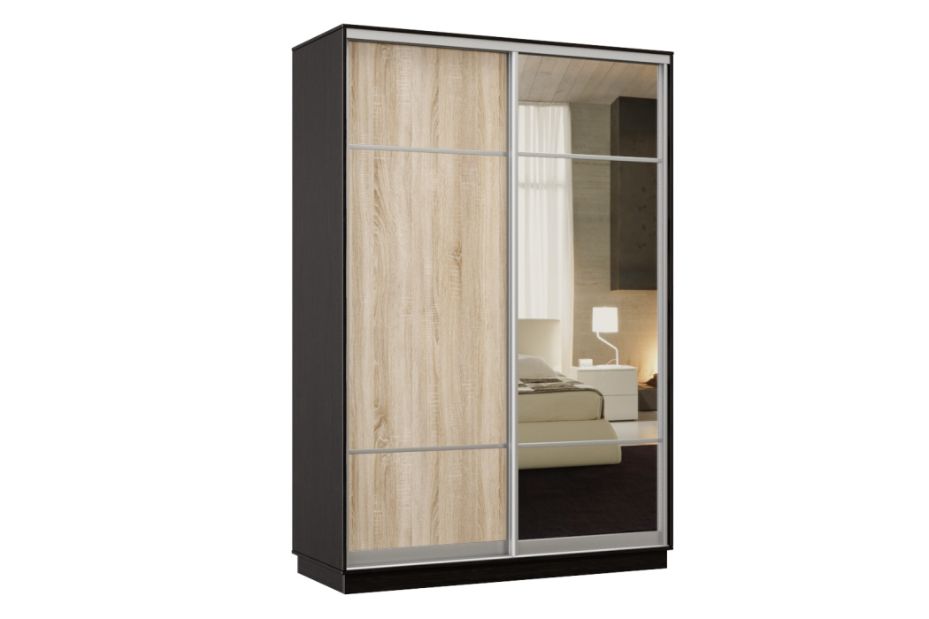 Шкафы-купе, Шкаф-купе Премьер Лайт 02 Мини (08;11) двухдверный