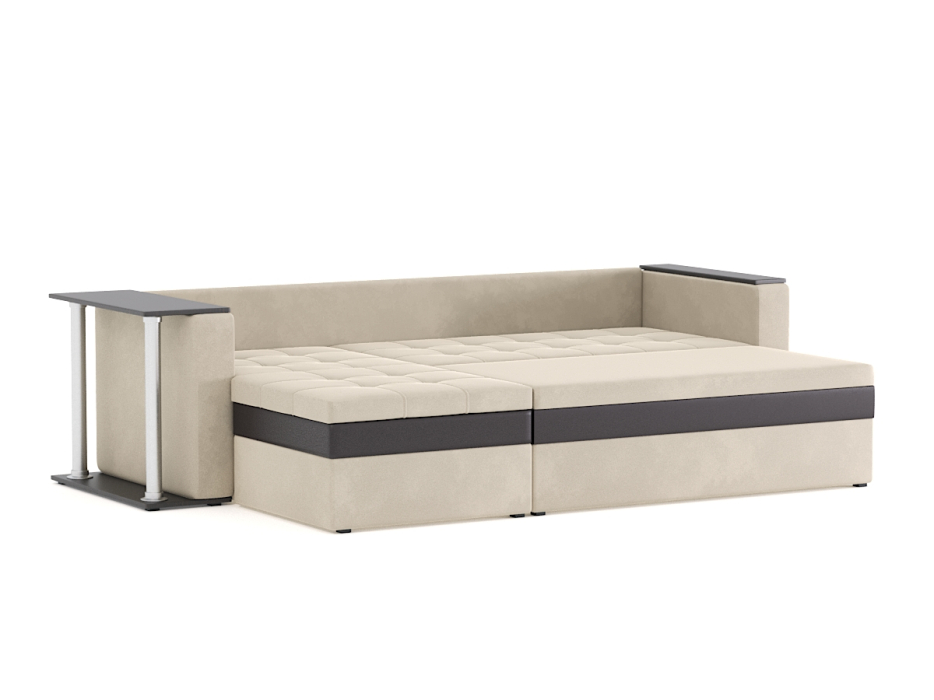 Диваны угловые в гостиную, Диван-кровать угловой Атланта со столом дельфин, велюр