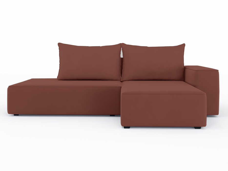 Диваны угловые в гостиную, Диван-кровать угловой Кензо еврокнижка, велюр